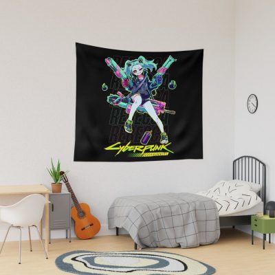 Cyberpunk Edgerunners Rebecca Tapestry Official Cow Anime Merch