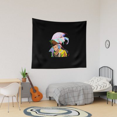 Lucy And David - Cyberpunk Edgerunners Tapestry Official Cow Anime Merch