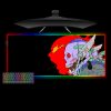 cyberpunk anger skull design rgb lighting gaming mousepad large size computer desk mat - Cyberpunk 2077 Merch