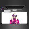 cyberpunk blonde girl gamer mouse pad xl size pc gaming computer desk mat for mouse and keyboard xxl mousepad - Cyberpunk 2077 Merch