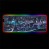 cyberpunk city rgb gamer mouse pad xl size pc gaming computer desk mat for mouse and keyboard xxl mousepad - Cyberpunk 2077 Merch