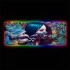 cyberpunk masked girl rgb gamer mouse pad xl size pc gaming computer desk mat for mouse and keyboard xxl mousepad - Cyberpunk 2077 Merch