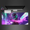 cyberpunk neon katana gamer mouse pad xl size pc gaming computer desk mat for mouse and keyboard xxl mousepad - Cyberpunk 2077 Merch