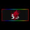 cyberpunk samurai logo design rgb illuminated gaming mouse pad xxl size computer desk mat - Cyberpunk 2077 Merch