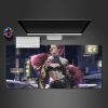 cyberpunk style girl gamer mouse pad xl size pc gaming computer desk mat for mouse and keyboard xxl mousepad - Cyberpunk 2077 Merch
