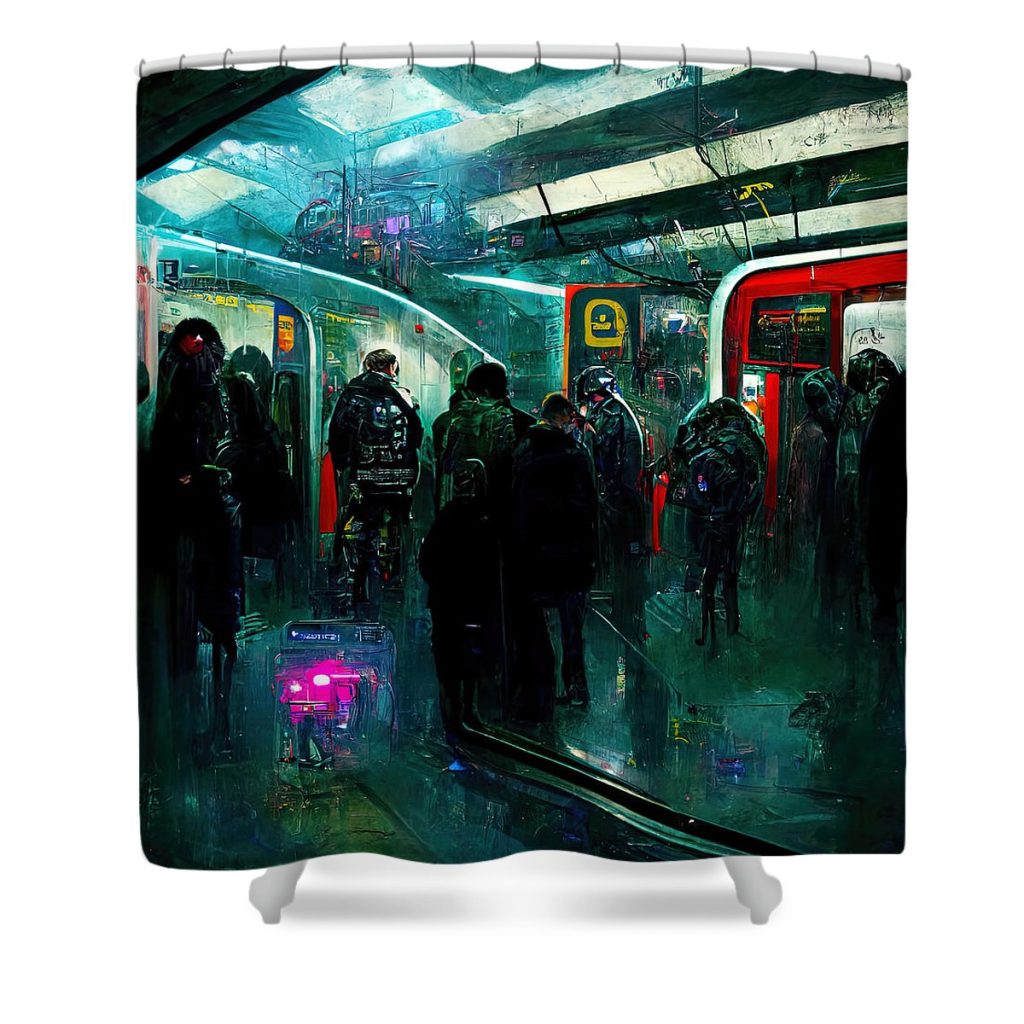 cyberpunk subway 01 am fineartprints - Cyberpunk 2077 Merch