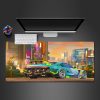 cyberpunk supra design gamer mouse pad xl size pc gaming computer desk mat for mouse and keyboard xxl mousepad - Cyberpunk 2077 Merch