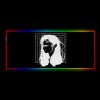 face cyberware design rgb backlit gaming mouse pad large size computer desk mat - Cyberpunk 2077 Merch