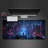 futuristic city design gaming mouse pad large size computer desk mat jpg - Cyberpunk 2077 Merch