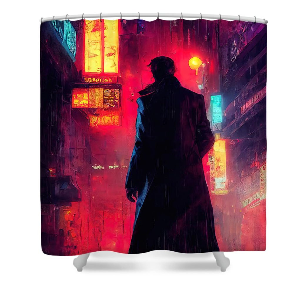 on a midnight street 04 am fineartprints - Cyberpunk 2077 Merch