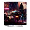 postcards from the future cyberpunk street 02 am fineartprints - Cyberpunk 2077 Merch